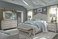 Farmhouse Reimagined Antique White Panel Bedroom Set from Liberty ... Antique style bedroom furniture set